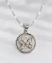 Italian 925 sterling silver butterfly pendant.